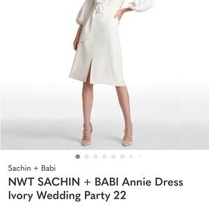 NWT SACHIN + BABI Annie Dress Ivory Wedding Party 22